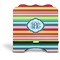 Retro Horizontal Stripes Stylized Tablet Stand - Front without iPad