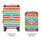 Retro Horizontal Stripes Suitcase Set 4 - APPROVAL