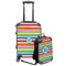 Retro Horizontal Stripes Suitcase Set 4 - MAIN