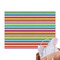 Retro Horizontal Stripes Tissue Paper Sheets - Main