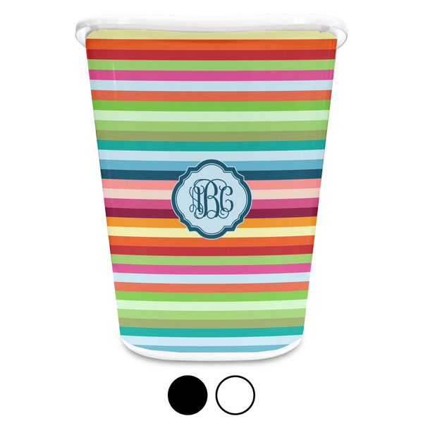 Retro Horizontal Stripes Trash Can Aggregate