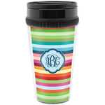 Retro Horizontal Stripes Acrylic Travel Mug without Handle (Personalized)