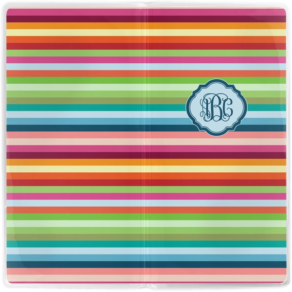 Retro Horizontal Stripes Vinyl Document Wallet - Apvl