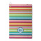 Retro Horizontal Stripes Waffle Weave Golf Towel (Personalized)