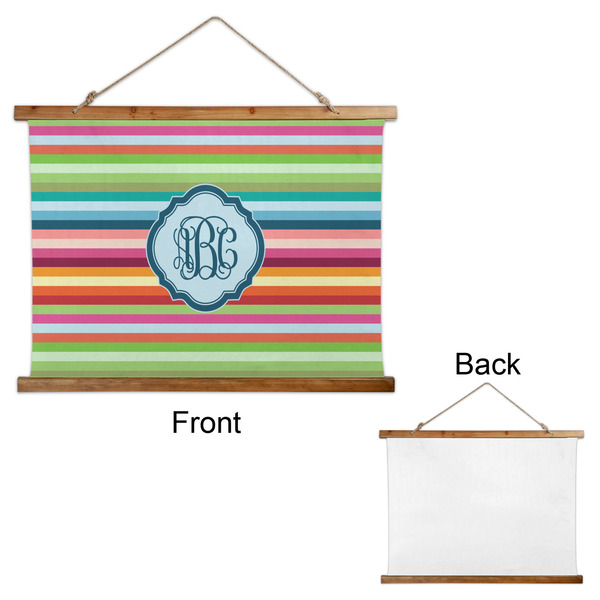 Retro Horizontal Stripes Wall Hanging Tapestry - Landscape - APPROVAL