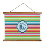 Retro Horizontal Stripes Wall Hanging Tapestry - Wide (Personalized)