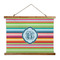 Retro Horizontal Stripes Wall Hanging Tapestry - Wide (Personalized)