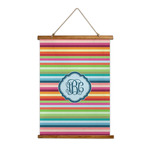 Retro Horizontal Stripes Wall Hanging Tapestry - Tall (Personalized)
