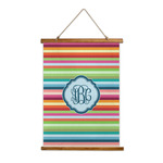 Retro Horizontal Stripes Wall Hanging Tapestry (Personalized)