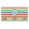 Retro Horizontal Stripes Wall Mounted Coat Rack (Personalized)