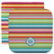 Retro Horizontal Stripes Facecloth / Wash Cloth (Personalized)
