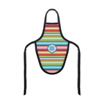Retro Horizontal Stripes Bottle Apron (Personalized)