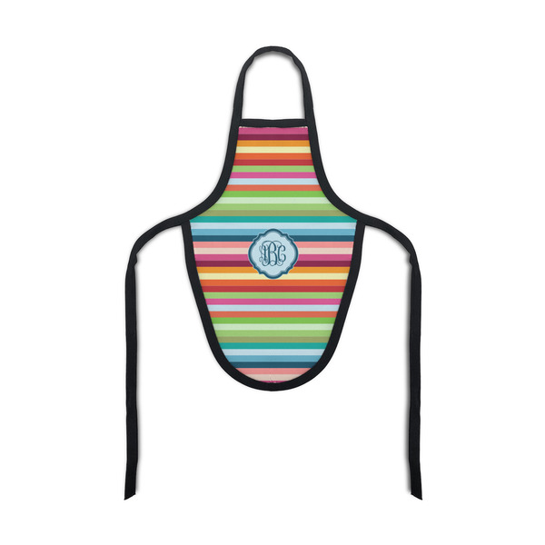 Custom Retro Horizontal Stripes Bottle Apron (Personalized)