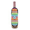 Retro Horizontal Stripes Wine Bottle Apron - IN CONTEXT