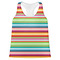 Retro Horizontal Stripes Womens Racerback Tank Top - 2X Large