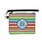 Retro Horizontal Stripes Wristlet ID Case w/ Monogram