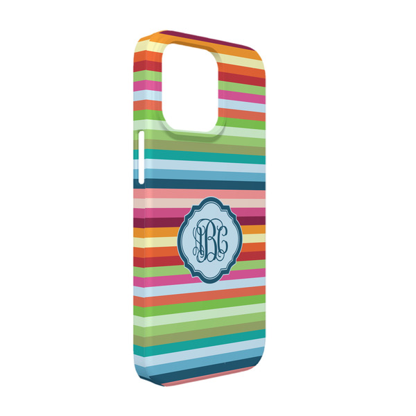 Custom Retro Horizontal Stripes iPhone Case - Plastic - iPhone 13 (Personalized)