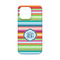 Retro Horizontal Stripes iPhone 13 Mini Case - Back