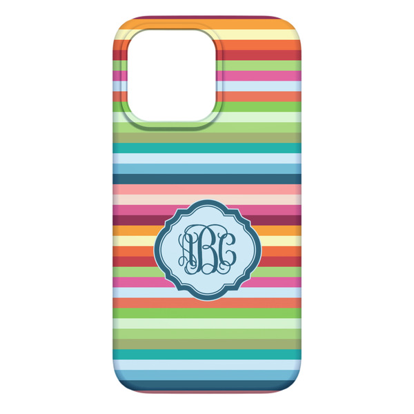 Retro Horizontal Stripes iPhone 13 Pro Max Case - Back