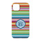 Retro Horizontal Stripes iPhone 14 Case - Back