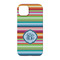 Retro Horizontal Stripes iPhone 14 Pro Case - Back