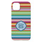 Retro Horizontal Stripes iPhone 14 Pro Max Case - Back