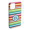 Retro Horizontal Stripes iPhone 15 Plus Case - Angle