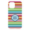 Retro Horizontal Stripes iPhone 15 Plus Case - Back