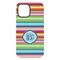 Retro Horizontal Stripes iPhone 15 Pro Max Tough Case - Back