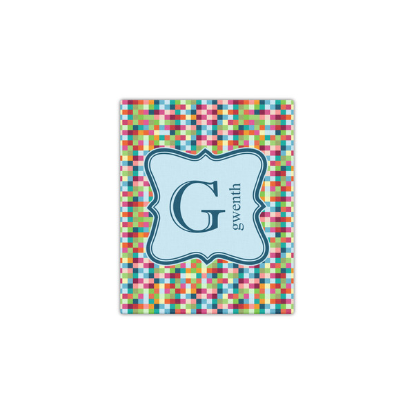 Retro Pixel Squares 11x14 - Canvas Print - Front View