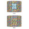Retro Pixel Squares 12" Drum Lampshade - APPROVAL (Fabric)