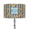 Retro Pixel Squares 12" Drum Lamp Shade - Fabric (Personalized)