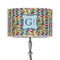 Retro Pixel Squares 12" Drum Lamp Shade - Poly-film (Personalized)