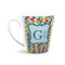 Retro Pixel Squares 12 Oz Latte Mug - Front