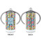 Retro Pixel Squares 12 oz Stainless Steel Sippy Cups - APPROVAL