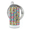 Retro Pixel Squares 12 oz Stainless Steel Sippy Cups - FULL (back angle)