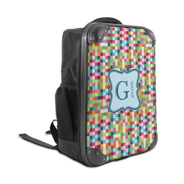 Retro Pixel Squares 15" Backpack - ANGLE VIEW