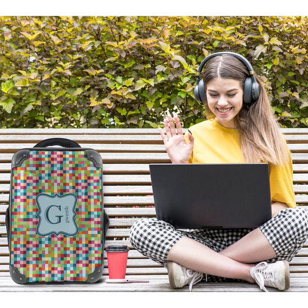 Retro Pixel Squares 15" Backpack - LIFESTYLE