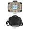 Retro Pixel Squares 15" Hard Shell Briefcase - APPROVAL