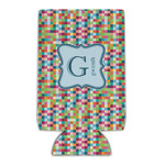 Retro Pixel Squares Can Cooler (16 oz) (Personalized)