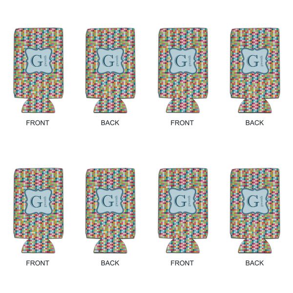 Retro Pixel Squares 16oz Can Sleeve - Set of 4 - APPROVAL