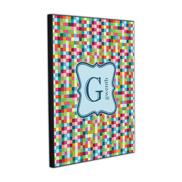 Custom Retro Pixel Squares Wood Prints (Personalized)