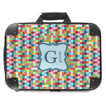 Retro Pixel Squares Hard Shell Briefcase - 18" (Personalized)