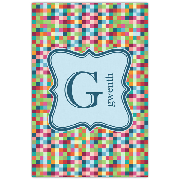 Retro Pixel Squares 20x30 - Canvas Print - Front View