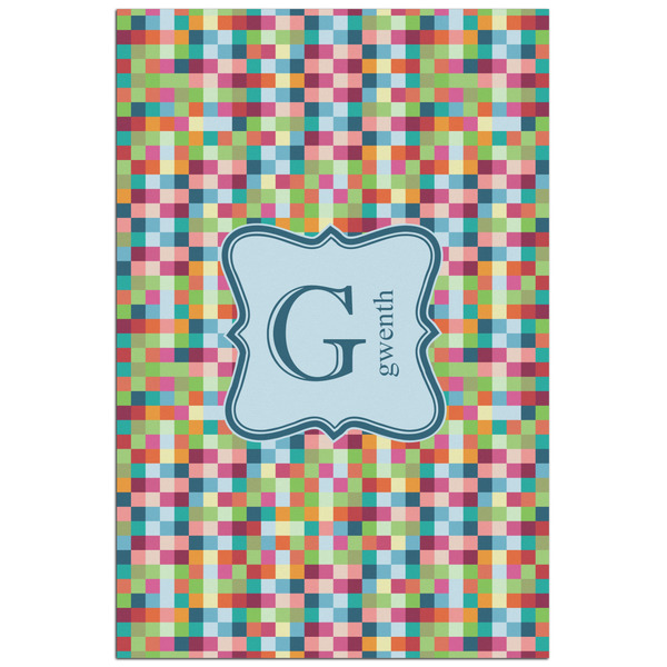 Custom Retro Pixel Squares Poster - Matte - 24x36 (Personalized)