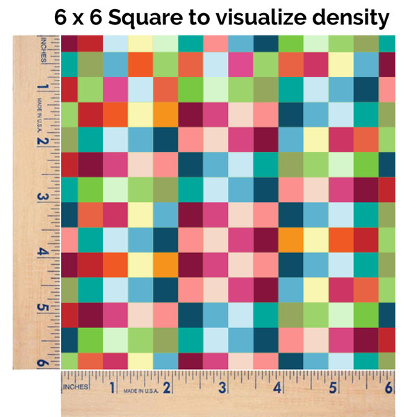 Retro Pixel Squares 6x6 Swatch of Fabric