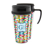 Retro Pixel Squares Acrylic Travel Mug (Personalized)