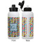 Retro Pixel Squares Aluminum Water Bottle - White APPROVAL