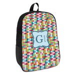 Retro Pixel Squares Kids Backpack (Personalized)