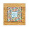 Retro Pixel Squares Bamboo Trivet with Ceramic Tile Insert (Personalized)